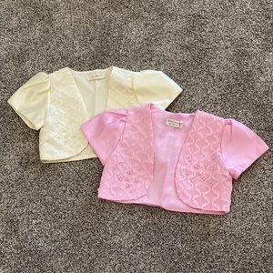 Lace and beaded shrug, bundle